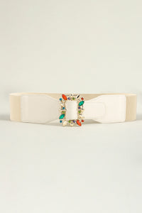 Thumbnail for Multicolored Leaf Buckle Elastic Belt