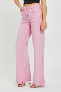 Thumbnail for RISEN High Rise Wide Leg Jeans