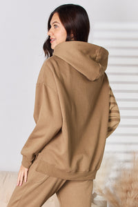 Thumbnail for RISEN Drawstring Drop Shoulder Long Sleeve Hoodie