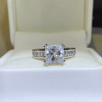 Thumbnail for 3 Carat Moissanite 925 Sterling Silver Square Shape Ring