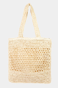 Thumbnail for Fame Straw-Paper Crochet Tote Bag