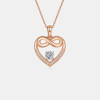 Thumbnail for Moissanite 925 Sterling Silver Heart Necklace