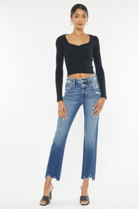 Thumbnail for Kancan High Rise Wide Waistband Slim Straight Jeans