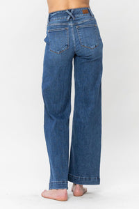 Thumbnail for Judy Blue Full Size Double Button Wide Leg Jeans