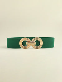 Thumbnail for Geometric Buckle Elastic Wide Belt