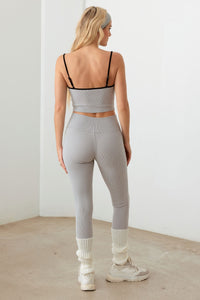 Thumbnail for Le Lis Ribbed Crop Cami and High Waist Brushed Leggings Set