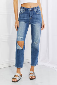 Thumbnail for RISEN Full Size Emily High Rise Relaxed Jeans