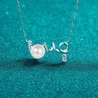 Thumbnail for Pearl Moissanite 925 Sterling Silver Necklace