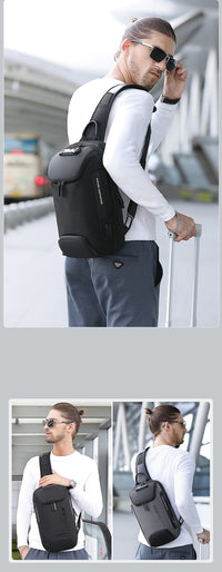 Thumbnail for Bange Anti-Theft Technology USB Men'S Italian Chest Bag