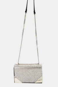 Thumbnail for Fame Rhinestone Studded Rectangle Crossbody Bag