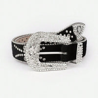 Thumbnail for PU Leather Inlaid Rhinestone Belt