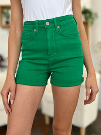 Thumbnail for Judy Blue Full Size Tummy Control Garment Dyed Denim Shorts