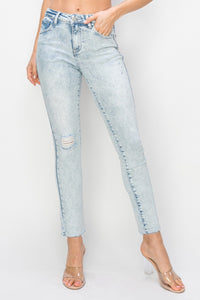 Thumbnail for Risen Full Size High Rise Distressed Skinny Jeans