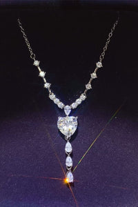 Thumbnail for 3 Carat Moissanite 925 Sterling Silver Drop Necklace