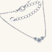 Thumbnail for 925 Sterling Silver Inlaid Moissanite Necklace