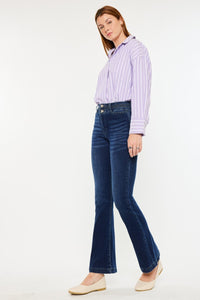 Thumbnail for Kancan High Rise Double Waistband Flare Jeans