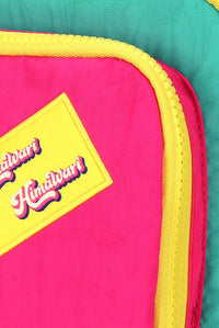 Thumbnail for Himawari Contrast Nylon Backpack Bag with Handles