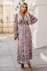 Thumbnail for Floral Deep V Maxi Dress