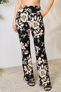 Thumbnail for Heimish Full Size High Waist Floral Flare Pants