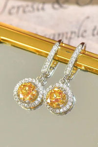 Thumbnail for Platinum-Plated 2 Carat Moissanite Drop Earrings