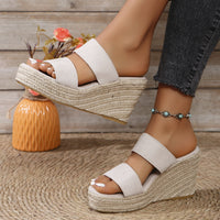 Thumbnail for Open Toe Platform Wedge Sandals