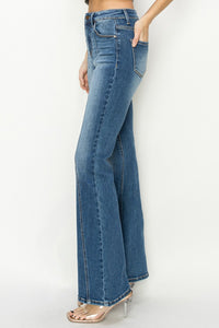 Thumbnail for RISEN Full Size High Rise Front Seam Detailed Flare Jeans