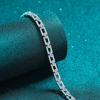 Thumbnail for 3.2 Carat Moissanite 925 Sterling Silver Bracelet