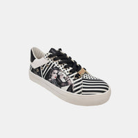 Thumbnail for Nicole Lee USA Printed Vegan Leather Lace Up Sneaker