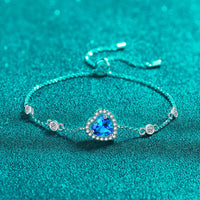 Thumbnail for 1 Carat Moissanite 925 Sterling Silver Bracelet