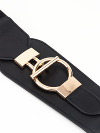 Thumbnail for PU Elastic Wide Belt with Alloy Buckle