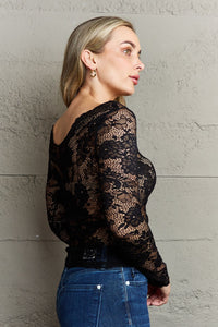 Thumbnail for Ninexis Be Kind Off The Shoulder Lace Top