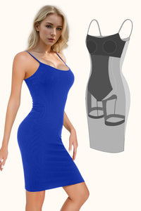 Thumbnail for Basic Bae Full Size Built-In Shapewear Scoop Neck Sleeveless Dress