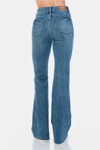 Thumbnail for Judy Blue Full Size Tummy Control Cut Hem Flare Jeans