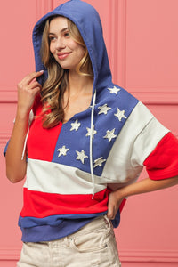 Thumbnail for BiBi American Flag Theme Hoodie