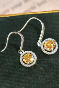 Thumbnail for Platinum-Plated 2 Carat Moissanite Drop Earrings