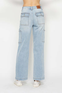 Thumbnail for Judy Blue Full Size High Waist Straight Cargo Jeans