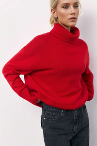 Thumbnail for Basic Bae Turtleneck Long Sleeve Dropped Shoulder Sweater