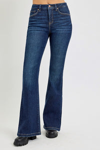 Thumbnail for RISEN Full Size High Rise Flare Jeans with Pockets