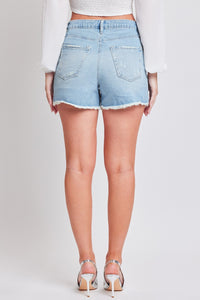 Thumbnail for YMI Jeanswear Distressed Frayed Hem Denim Shorts