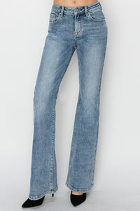 Thumbnail for RISEN Full Size Mid Rise Bootcut Jeans