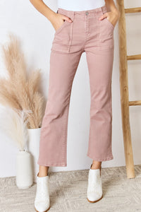 Thumbnail for RISEN Full Size High Rise Ankle Flare Jeans