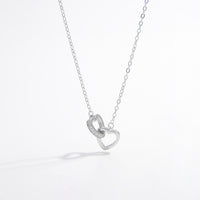 Thumbnail for 925 Sterling Silver Inlaid Zircon Heart Necklace