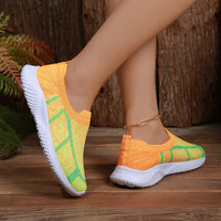 Thumbnail for Breathable Mesh Round Toe Sneakers