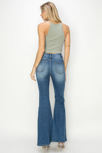 Thumbnail for RISEN Full Size High Rise Front Seam Detailed Flare Jeans