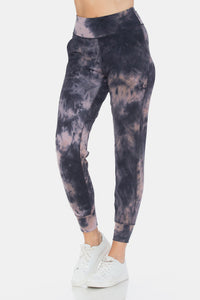 Thumbnail for Leggings Depot Tie-Dye High Waist Cropped Leggings