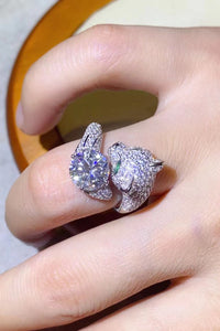 Thumbnail for 2 Carat Moissanite Adjustable Animal Ring