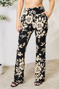 Thumbnail for Heimish Full Size High Waist Floral Flare Pants