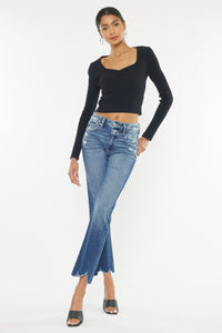 Thumbnail for Kancan High Rise Wide Waistband Slim Straight Jeans