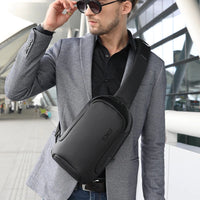 Thumbnail for BANGE Waterproof Versatile Retro Style Crossbody Bag for Men