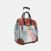 Thumbnail for Nicole Lee USA Printed Rolling Tote Bag